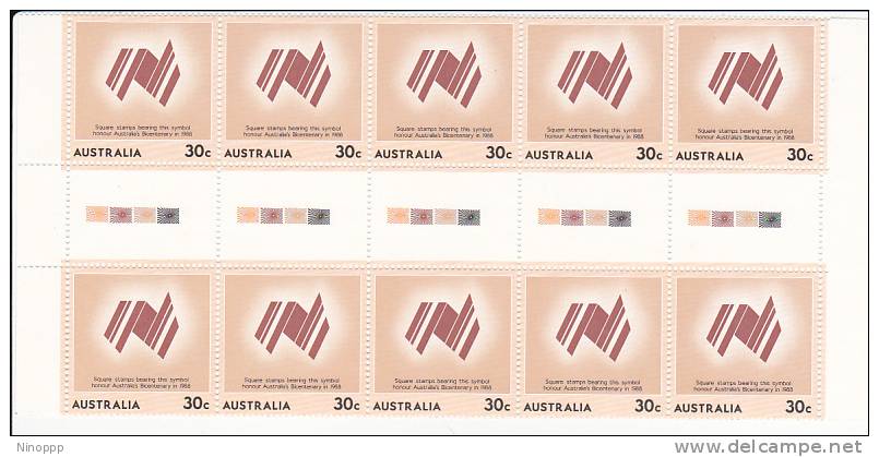 Australia-1984 Bicentennial 30c Symbol Gutter Strip     MNH - Blocks & Sheetlets