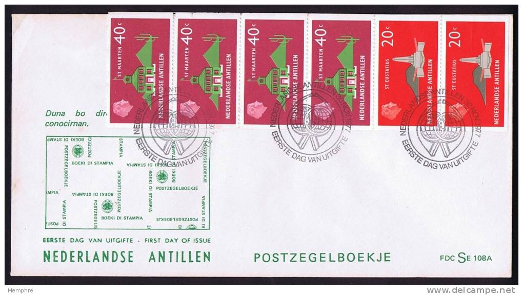 1977  Postzegelboekje FDC   Booklet  Carnet - Curaçao, Nederlandse Antillen, Aruba