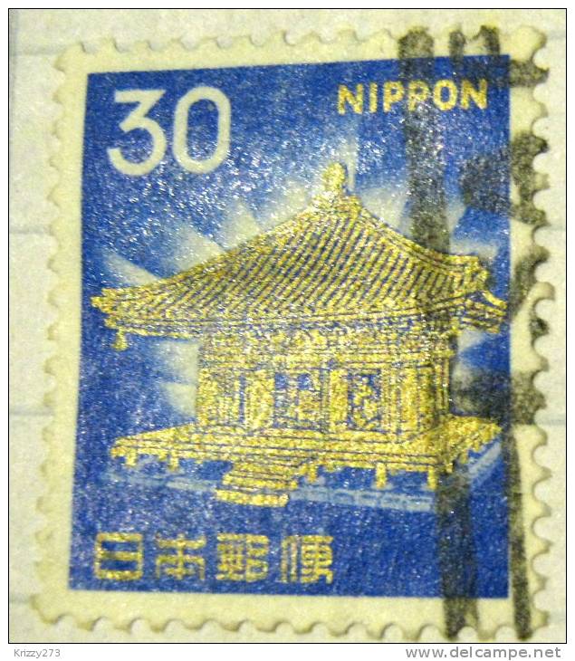 Japan 1966 Golden Hall Chuson Temple 30y - Used - Oblitérés