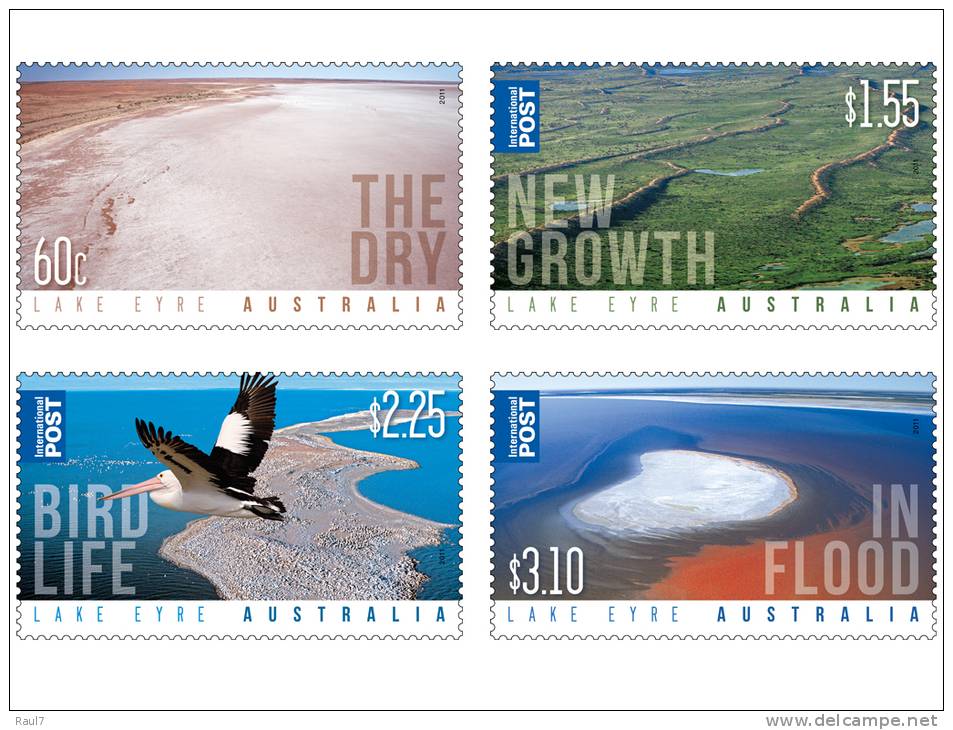 Australia 2011 - Paysages, Vues Du Laque Eyre - 4v Neufs // Mnh - Mint Stamps