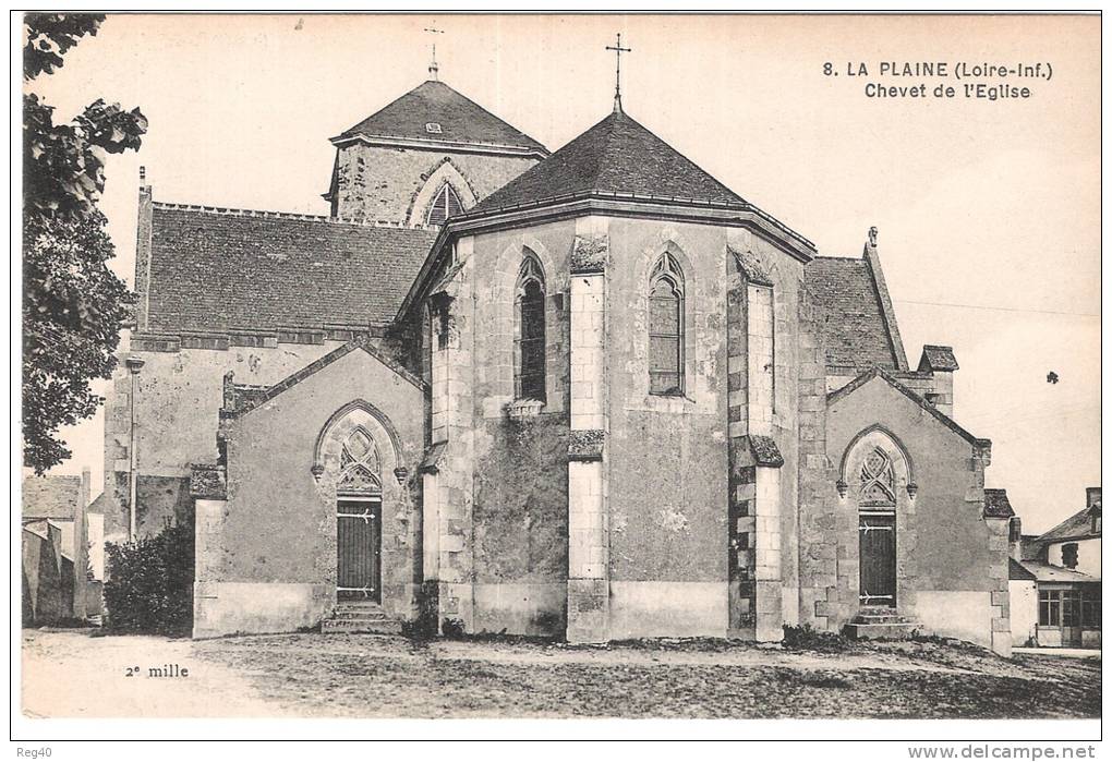 D44 - LA PLAINE  - CHEVET DE L' EGLISE - La-Plaine-sur-Mer