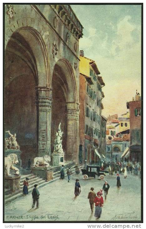 "Firenze - Loggia Dei Lanzi",  A 1918  Tuck's Postcard  (number 7988),  Based On A Picture By  'H B Wimbush'. - Other & Unclassified