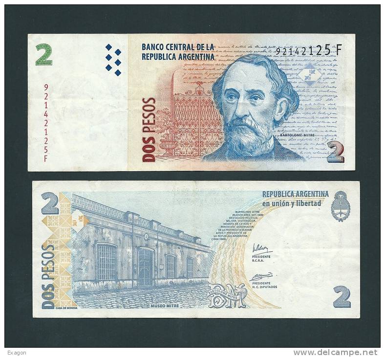 Banconota  Da  2  PESOS  ARGENTINA  -  Anno 2002. - Argentina