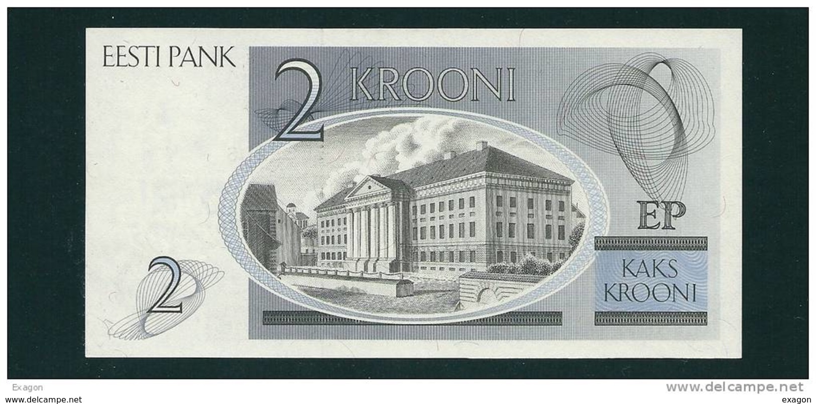 Banconota Da   2  KROONI  ESTONIA - Anno 1992. - Estonie