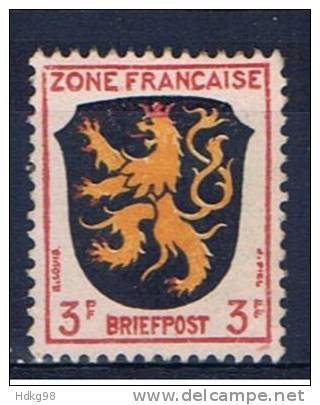 D+ Franz. Zone 1945 Mi 2 Mng Wappenmarke - Amtliche Ausgaben