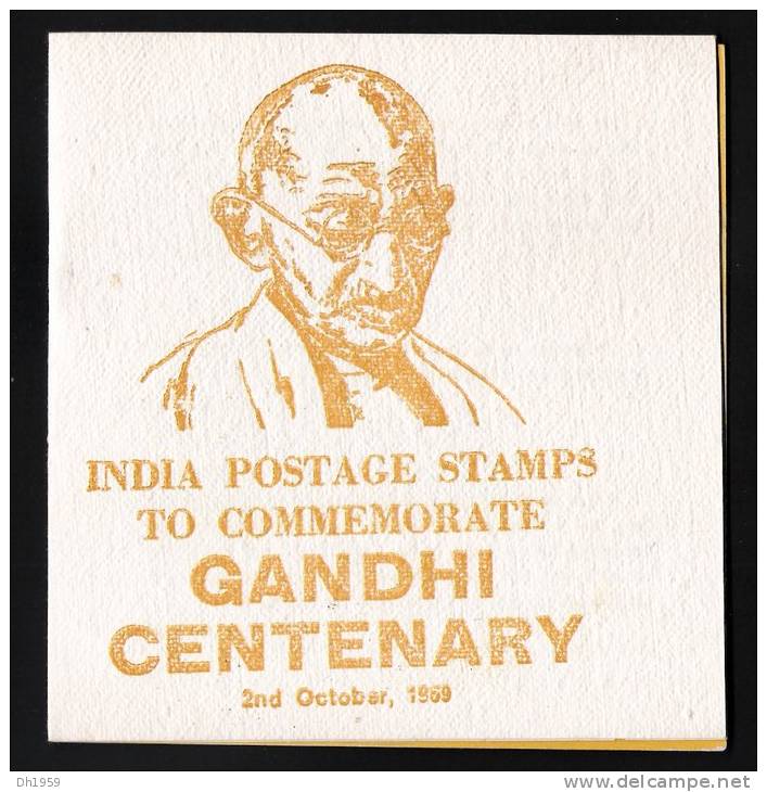 INDE SOUVENIR INDIA POSTAGE STAMPS TO COMMEMORATE GANDHI CENTENARY 1969 - Mahatma Gandhi