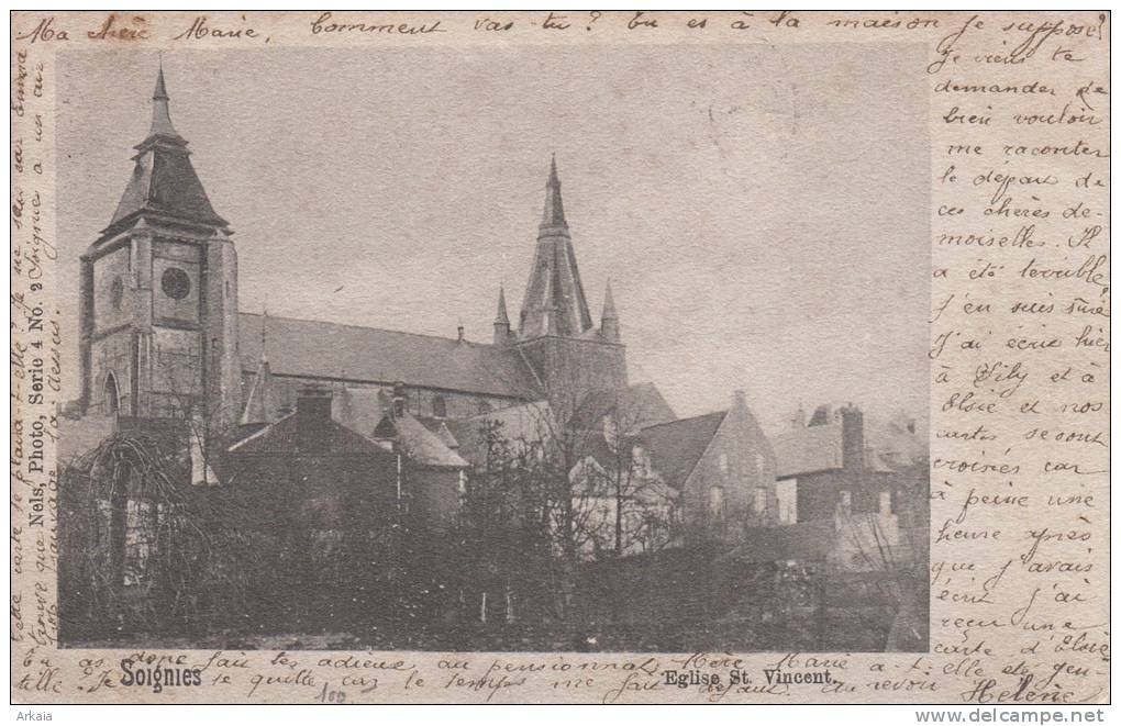 Soignies - Eglise Saint Vincent - 1902 - Soignies