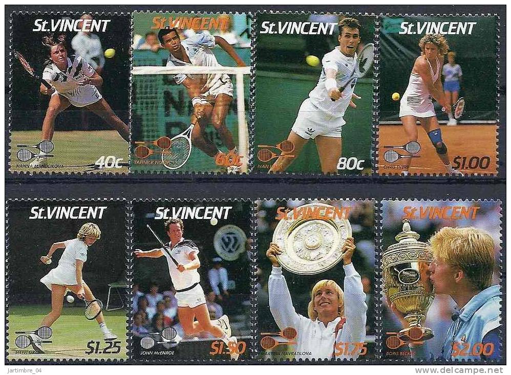 1987 SAINT VINCENT   987-94 ** Tennis, Noah, Becker, Etc - St.Vincent (1979-...)