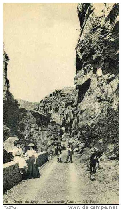 LES GORGES DU LOUP - ALPES MARITIMES - PEU COURANTE CPA ANIMEE. - Autres & Non Classés