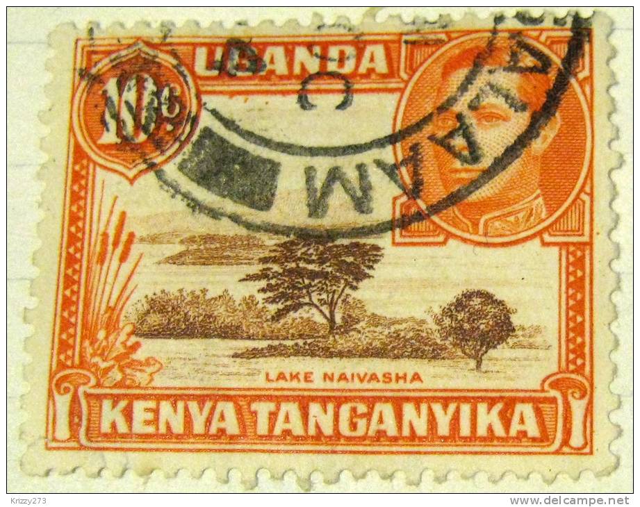 Kenya 1938 Lake Nalvasha 10c - Used - Kenya, Ouganda & Tanganyika