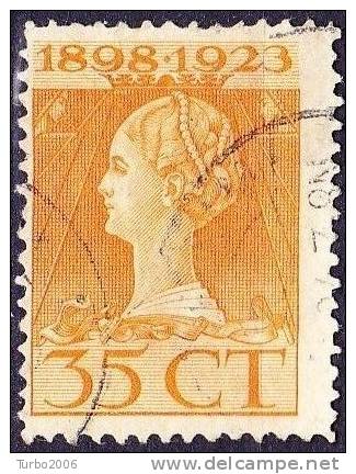 1923 Jubileumzegels 35 Cent Bruingeel Tanding 11 X 11½ NVPH 127 B - Used Stamps