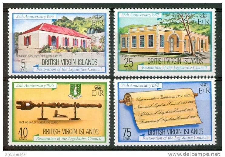 1975 British Virgin Island Consiglio Legislativo Set MNH** C9 - Britse Maagdeneilanden