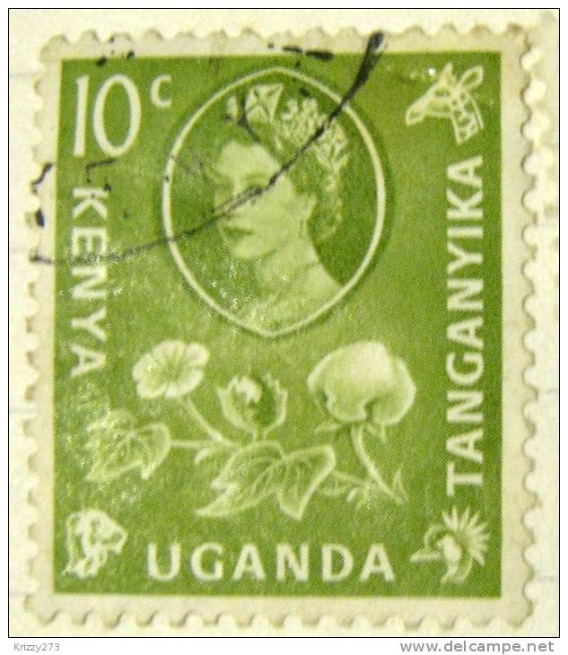 Kenya 1960 Cotton 10c - Used - Kenya, Ouganda & Tanganyika