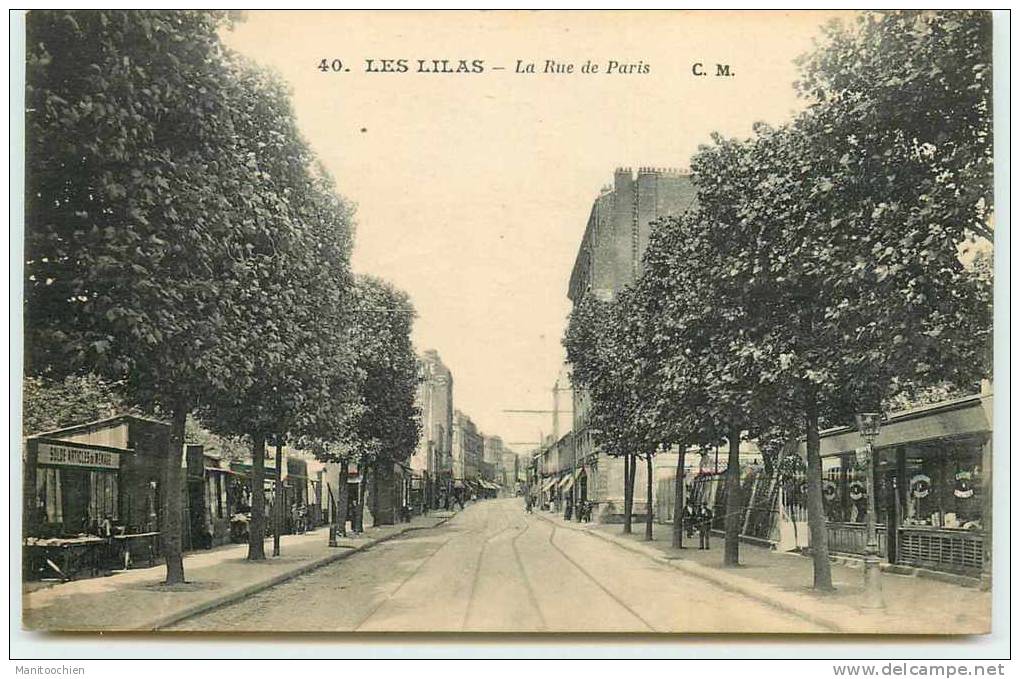 DEP 93 LES LILAS LA RUE DE PARIS - Les Lilas