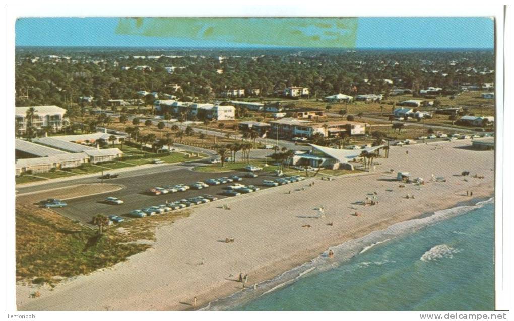 USA – United States – Air View Of Beach Casino, Venice, Florida, 1968 Used Postcard [P7840] - Venice