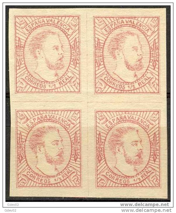 ES159-L1801TAN.CARLISTAS. Spain.Espagne. Rey CARLOS   Vll.1874.( Ed 159**+159A**).LUJO - Unused Stamps