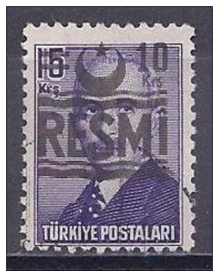 Turquie 196/57 - Timbre De Service ( Timbre  Surchargé ) - Sellos De Servicio