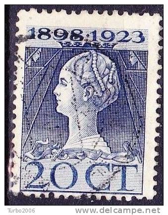 1923 Jubileumzegels 20 Cent Blauw Lijntanding 11½  X 12 NVPH 125 G - Usati