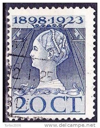 1923 Jubileumzegels 20 Cent Blauw Lijntanding 11½  X 12 NVPH 125 G - Usati