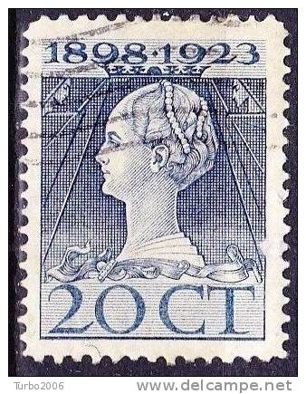 1923 Jubileumzegels 20 Cent Blauw Lijntanding 11½  X 12 NVPH 125 G - Usati