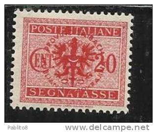 LUBIANA 1944 OCCUPAZIONE TEDESCA GERMAN OCCUPATION SEGNATASSE POSTAGE DUE TASSE TAXE CENT. 20 C MNH - German Occ.: Lubiana