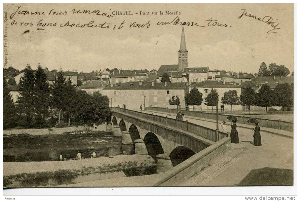 Chatel  Carte 1900 - Chatel Sur Moselle