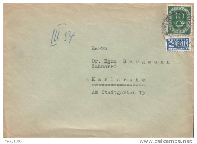 Germany - Umschlag Echt Gelaufen / Cover Used (z211)- - Covers & Documents