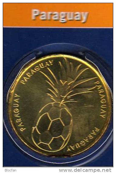 Team Paraguay In Gruppe B Fussball-WM 2006 Medaille Prägefrisch BRD ** 12€ Für Folder Mit Fußball Und Als Cocos-Nuß - Professionnels/De Société