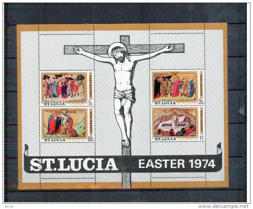 St. LUCIA  , 1974 , ** , MNH , Postfrisch , Mi.Nr. Block 3 - St.Lucia (1979-...)