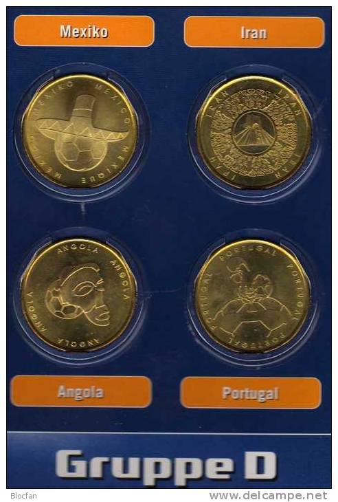 Team Mexiko In Gruppe D Fussball-WM 2006 Medaille Prägefrisch BRD ** 12€ Für Folder Mit Fußball Und Sambrero - Firma's