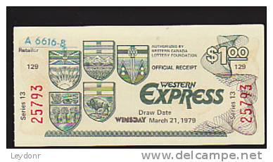 Lottery - Western Express - Canada - Lottery Tickets