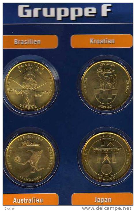 Team Brasilien In Gruppe F Fussball-WM 2006 Medaille Prägefrisch BRD ** 12€ Für Folder Mit Fußball Und Jesus-Denkmal - Professionals/Firms