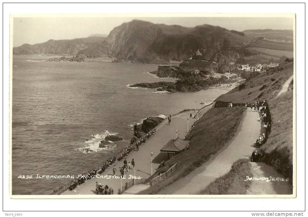 ANGLETERRE-ILFRACOMBE-carte-photo Neuve-view From Capstone Hill-14x9 Cm - Ilfracombe