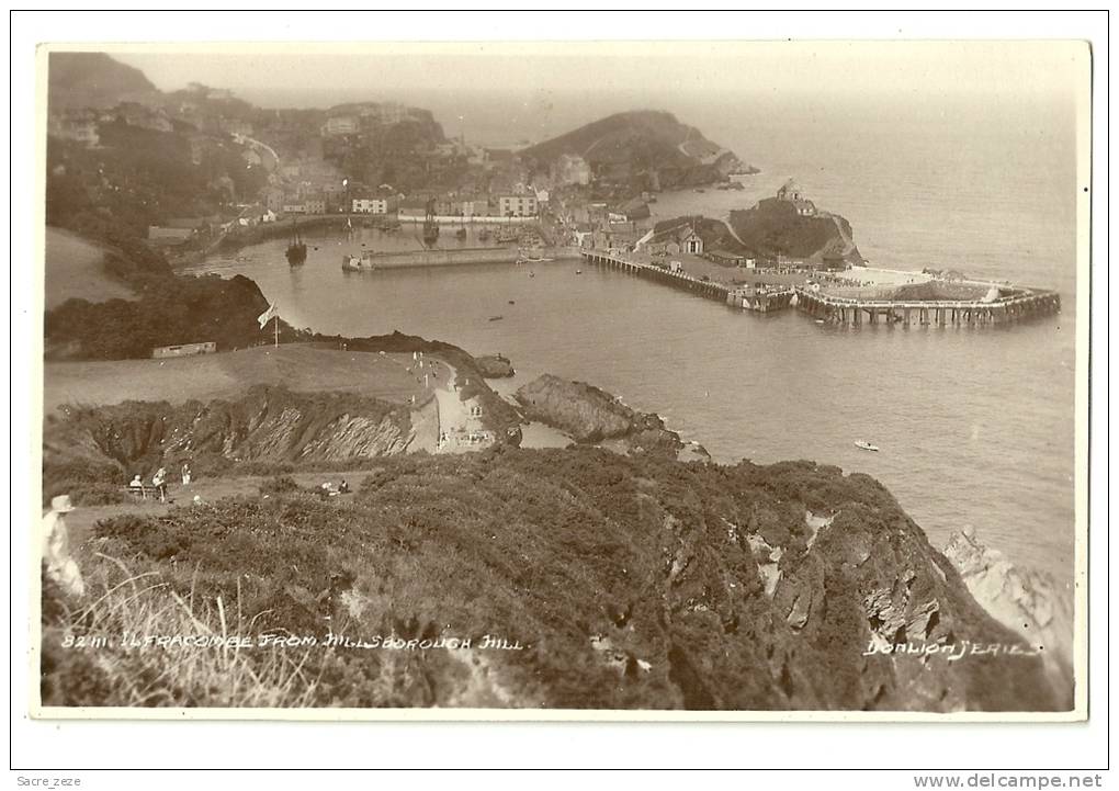 ANGLETERRE-ILFRACOMBE-car Te-photo  Neuve-view From Hillsborough Hill-14x9 Cm - Ilfracombe