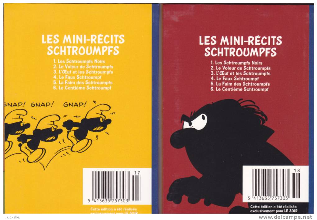 Mini récits des Schtroumpfs collection complète couverture 240 gr pelliculage brillant recto Peyo 2008