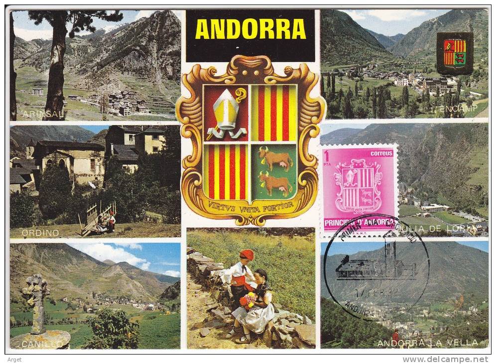 Carte Maximum ANDORRE  Esp  N° Yvert  139 (Armoiries) Obl Sp 1er Jour 1982 - Covers & Documents