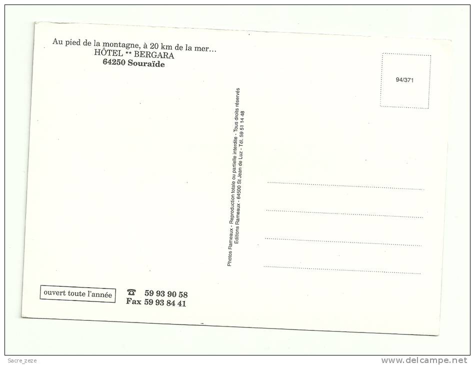 CPM SOURAIDE(64)neuve-hotel BERGARA-grand Format - Other & Unclassified