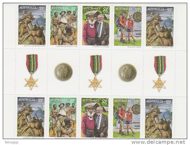 Australia-2010 Kokoda Gutter Srip MNH - Blocks & Sheetlets