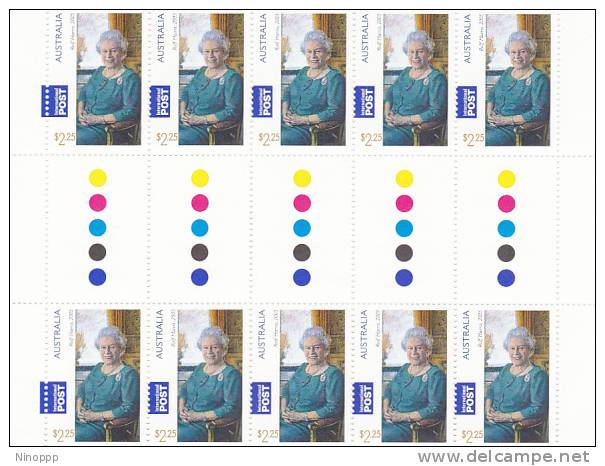 Australia-2011 Queen's 85th Birthday $ 2.25  Gutterr Strip  MNH - Blocks & Sheetlets