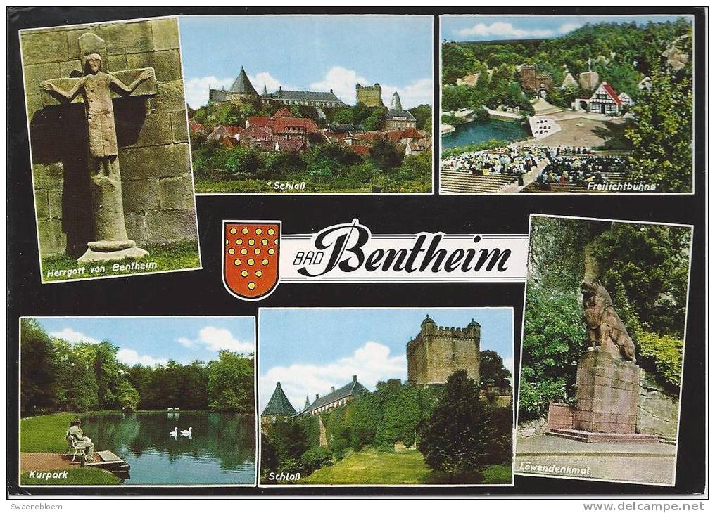 DE.- Bad Bentheim. Löwendenkmal. Freilichtbüyhne. Kurpark. Herrgott Von Bentheim. Schloss. Kasteel. - Bad Bentheim