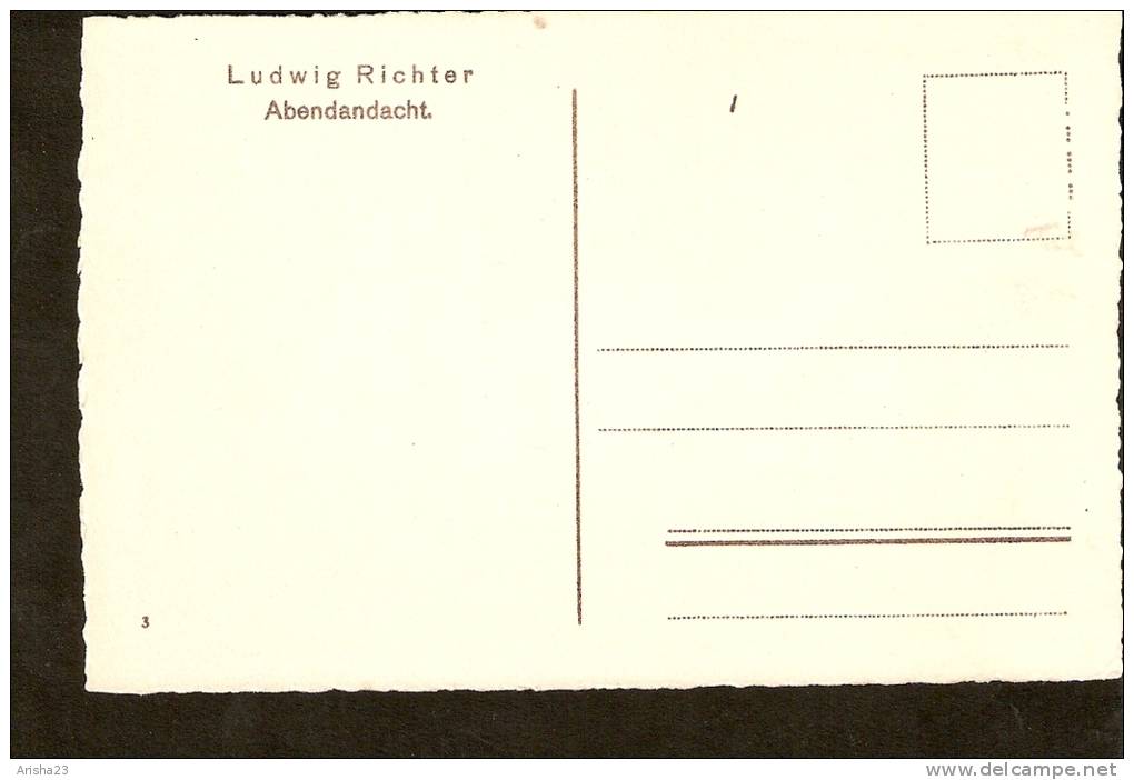 5k. ART - Painting - Ludwig Richter - Abendandacht - Richter, Ludwig