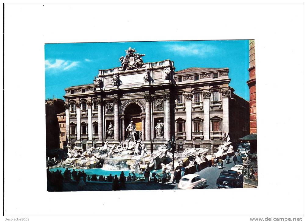 ZS21463 Roma Fontana Di Trevi Not Used Perfect Shape Back Scan Available At Request - Fontana Di Trevi