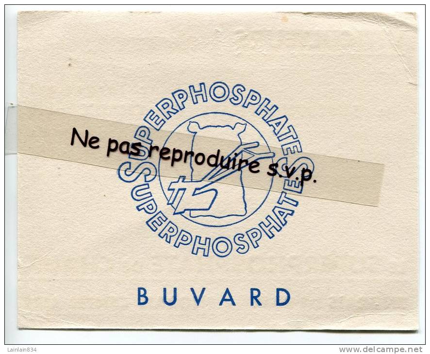 -  Buvard - Superphosphate - Blanc, Viticulteurs, Bon état. - S