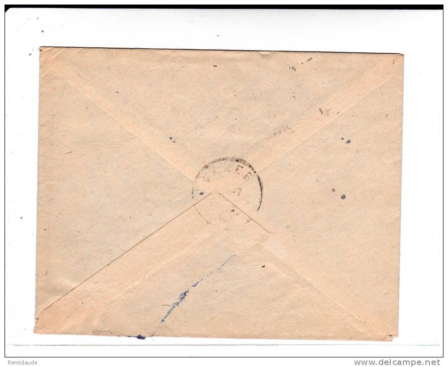 1950 - TAXE ALGERIE Sur ENVELOPPE Par AVION De AIX EN PROVENCE Pour PHILIPPEVILLE - Cartas & Documentos