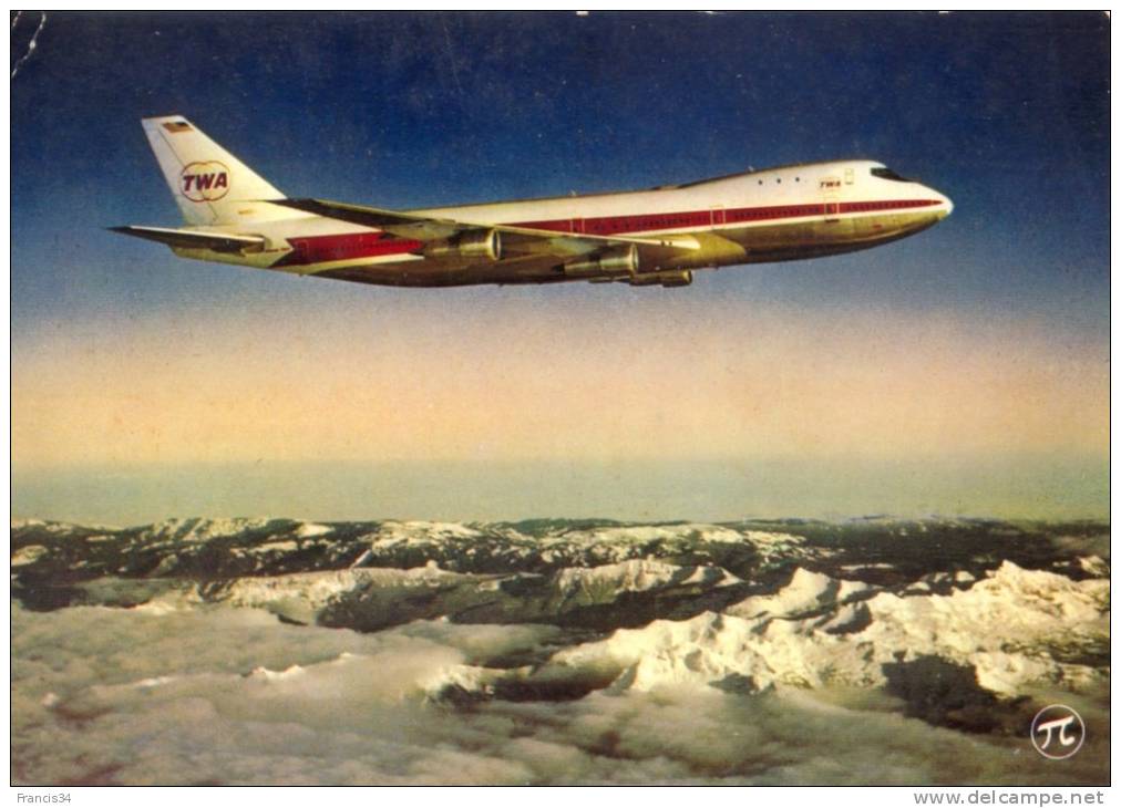 CPA - Boeing 747 De La TWA - 1946-....: Moderne