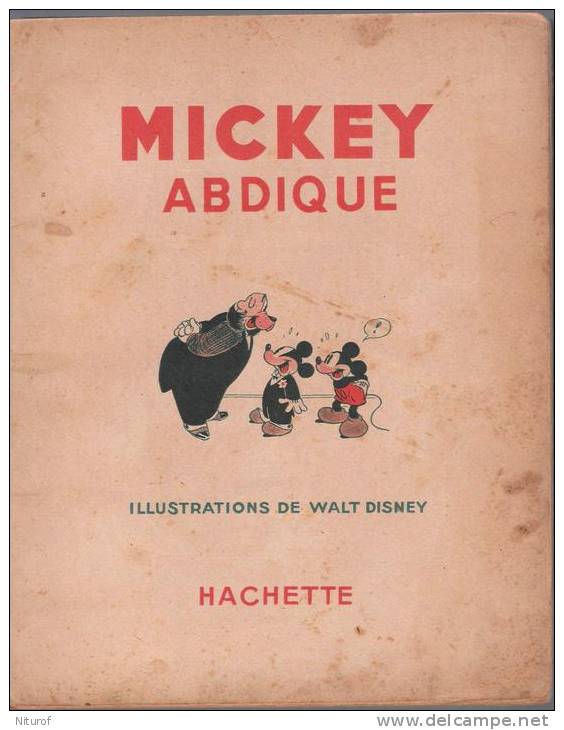 MICKEY ABDIQUE -  Hachette 1939 - - Sonstige & Ohne Zuordnung