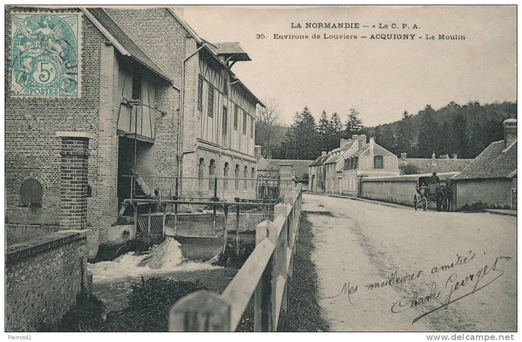 Environs De LOUVIERS - ACQUIGNY - Le Moulin (animation Attelage) - Acquigny