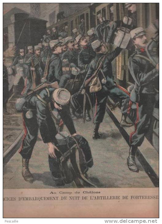 LE PETIT PARISIEN 17 08 1902 - GENERAUX BOERS LE CAP - CAMP DE CHALONS ARTILLERIE DE FORTERESSE - Le Petit Parisien