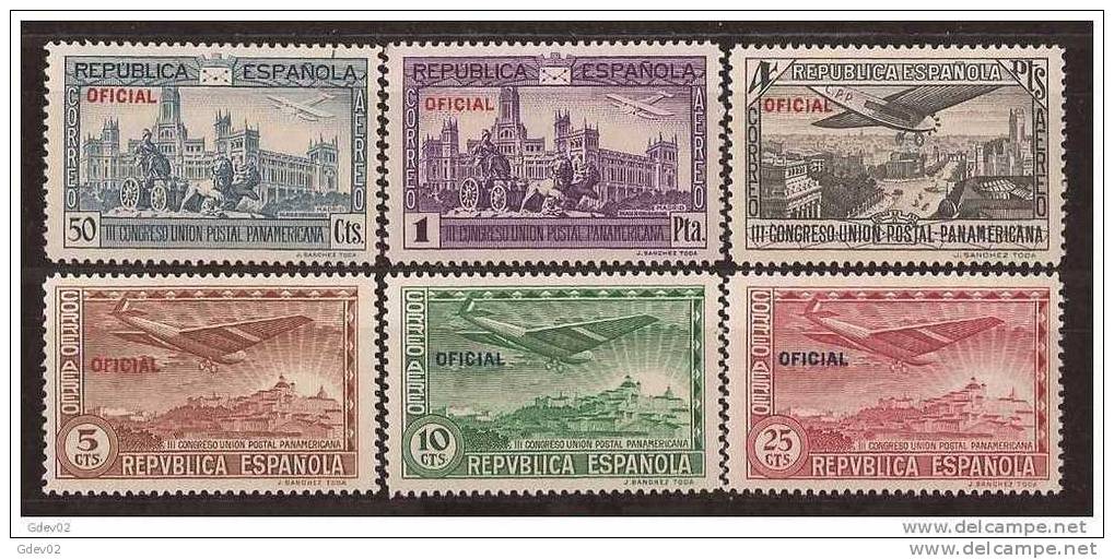 ES630-L3978TAM..España Spain Espagne C.U.P.P. OFICIAL 1931 (Ed 630/5**)  Sin Charnela LUJO - Monumentos