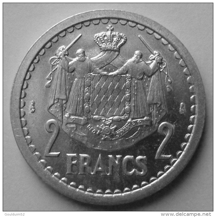 Deux Francs 1943  Aluminuim - 1922-1949 Luigi II